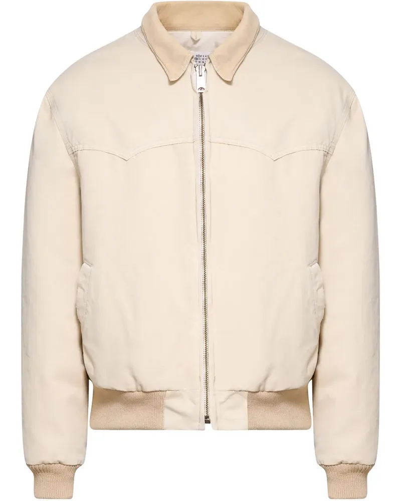 Maison Margiela Klassische Bomberjacke - Nude Nude