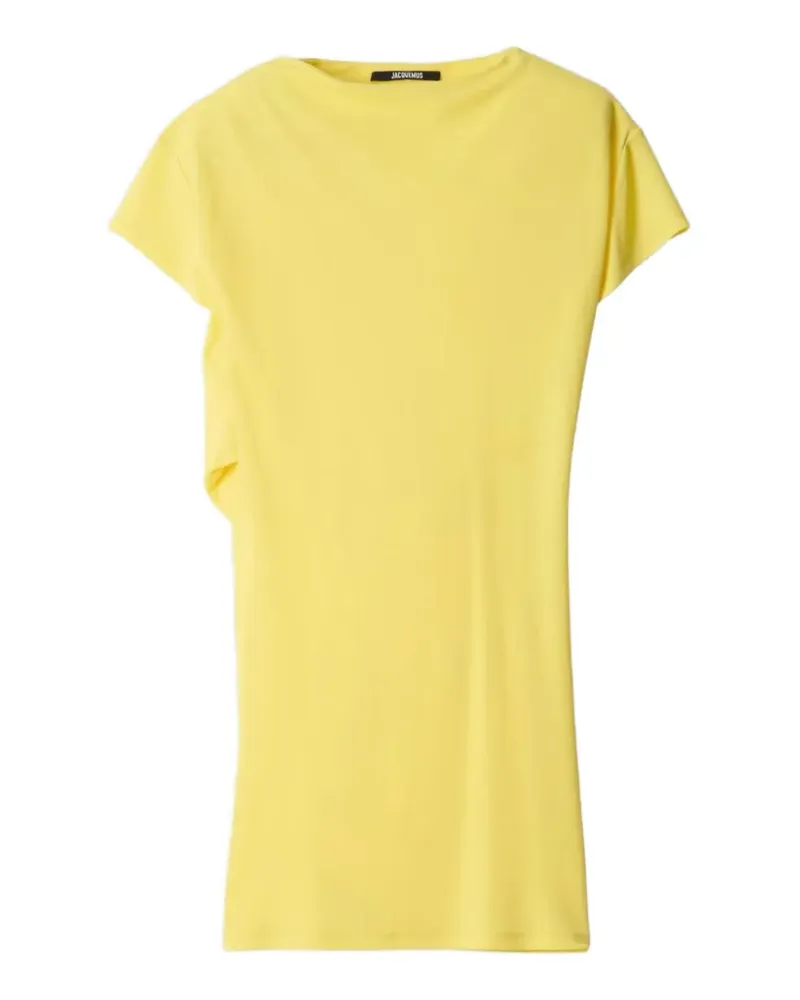 Jacquemus The Mistral Minikleid mit drapierter Rückseite - Gelb Gelb