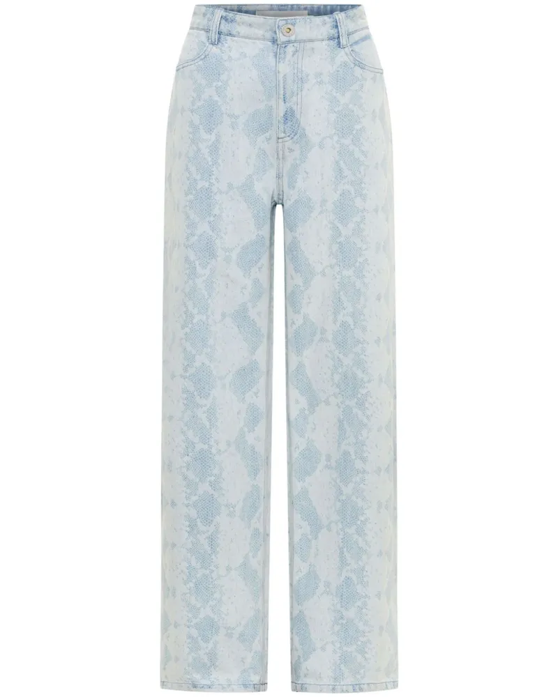 Dion Lee Weite Etch Jeans - Blau Blau