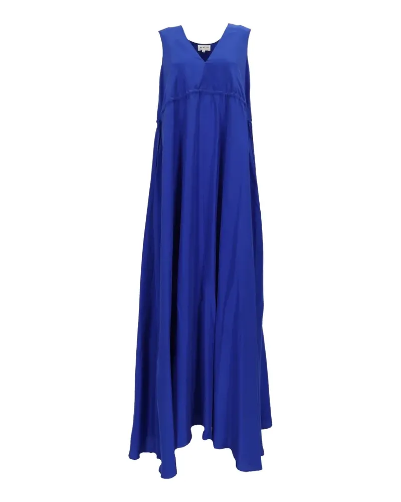 P.A.R.O.S.H. P.A.R.O H. V-neck silk maxi dress - Blau Blau