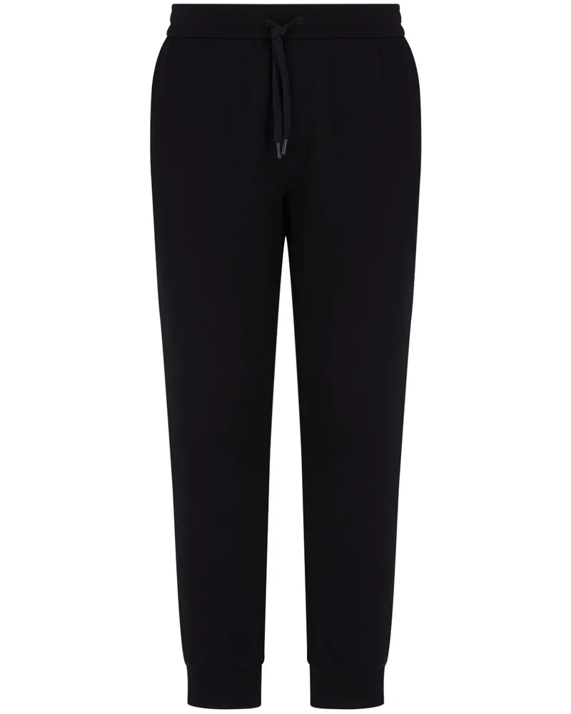 Armani Exchange Jogginghose mit Logo-Stickerei - Schwarz Schwarz