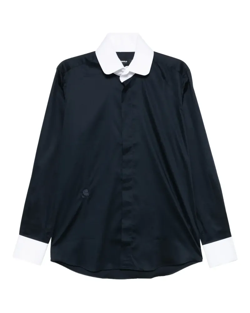 Karl Lagerfeld Modern Fit Hemd - Blau Blau