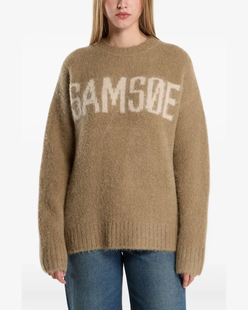 Samsøe & Samsøe Sajeanne Samsoe Pullover mit Logo-Intarsie - Nude Nude