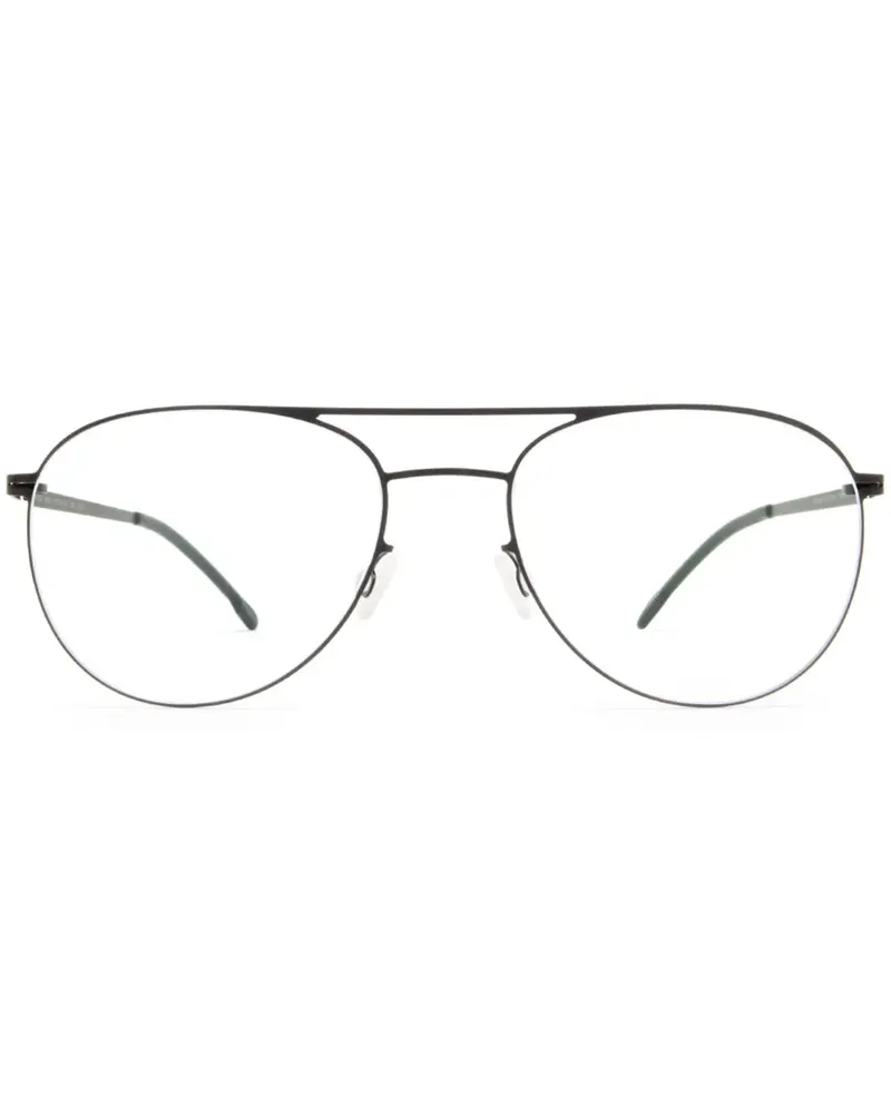 Mykita NIKEN Brille mit Pilotengestell - Schwarz Schwarz