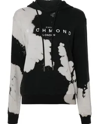 John Richmond Hoodie mit Logo-Print Grau