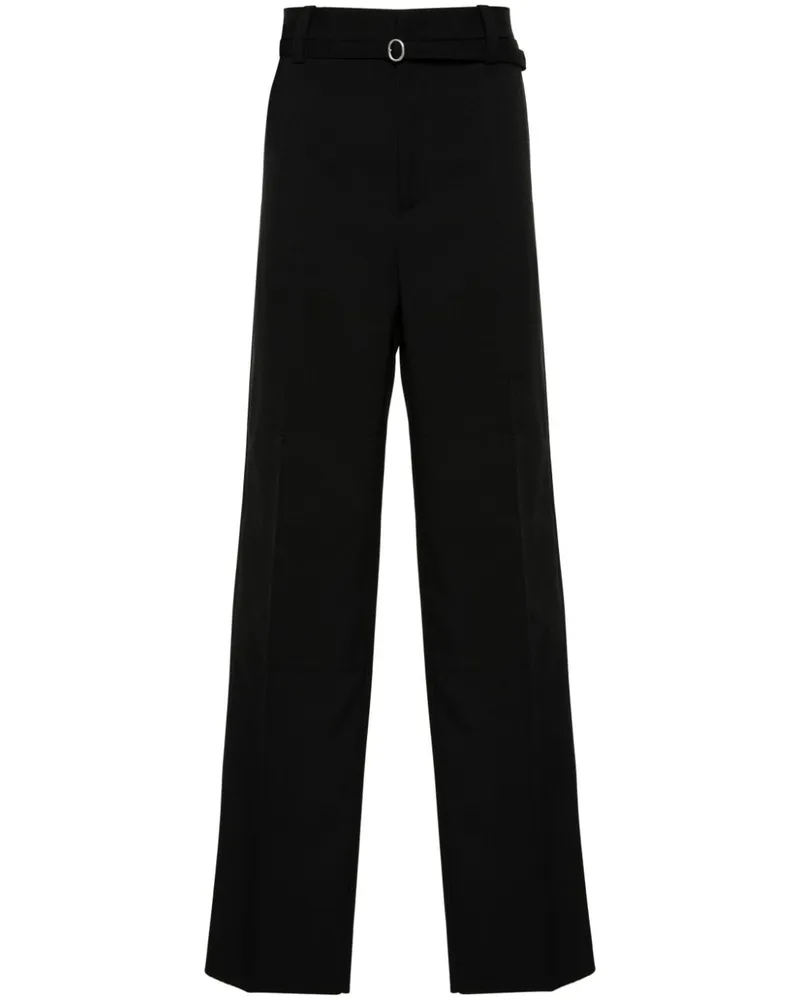 Jil Sander Klassische Hose mit Gürtel - Schwarz Schwarz