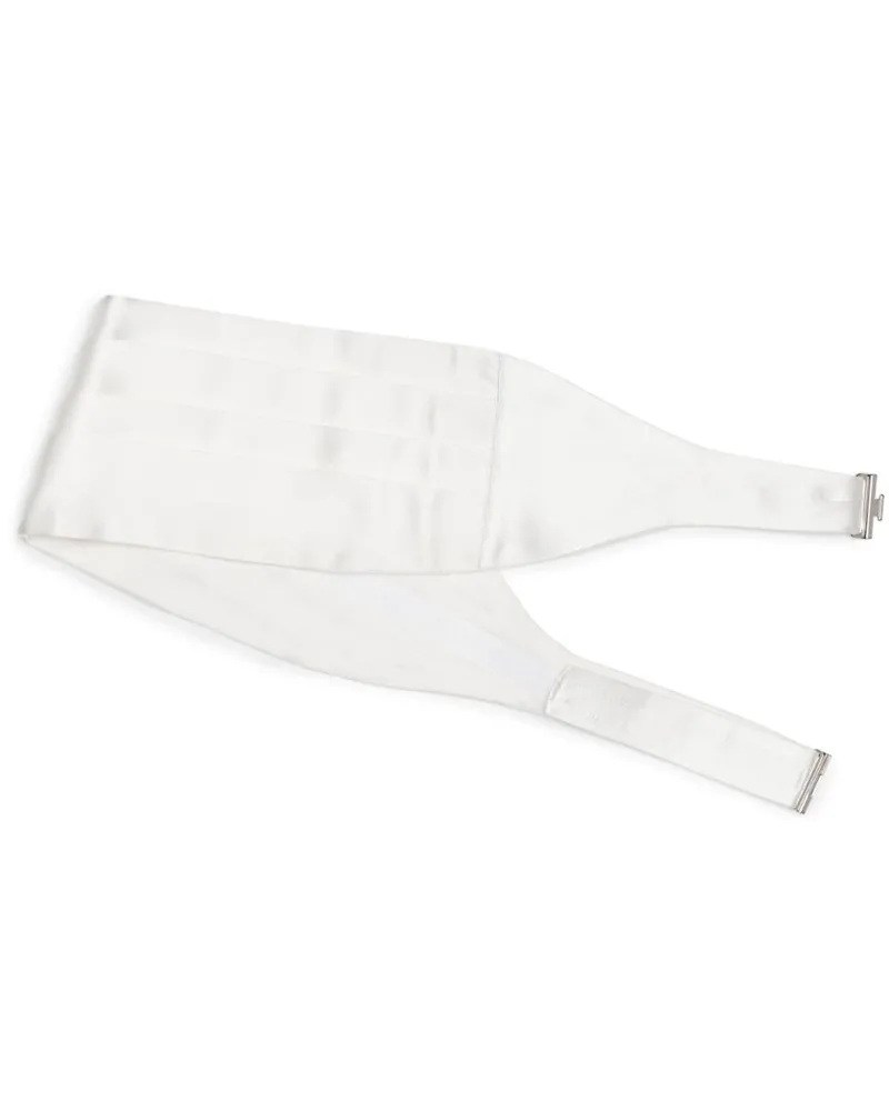 Brunello Cucinelli Kummerbund aus Satin - Weiß Weiß