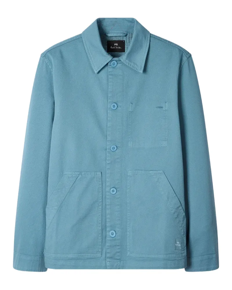Paul Smith Hemdjacke mit aufgesetzten Taschen - Blau Blau
