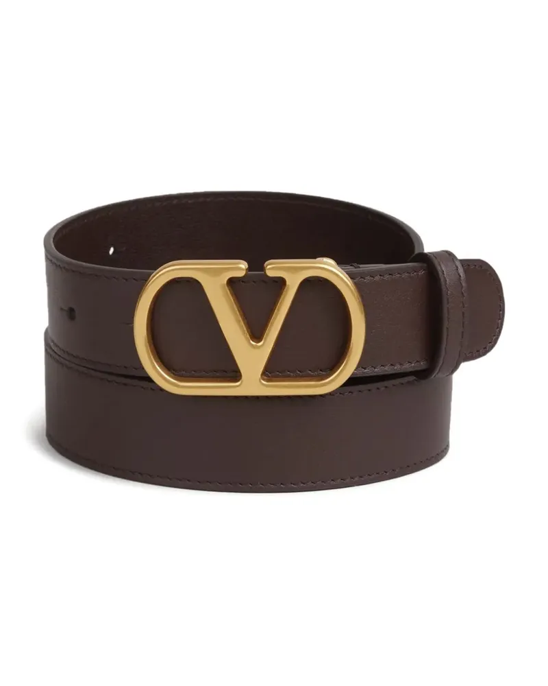 Valentino Garavani logo-detail belt - Braun Braun
