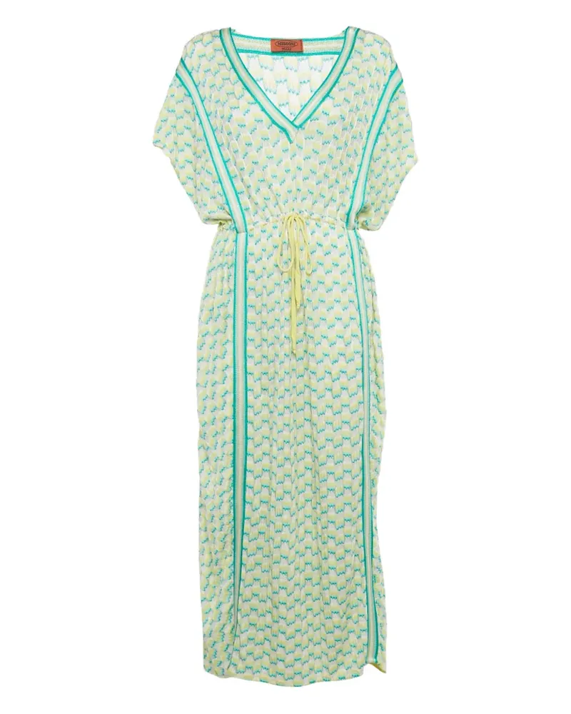 Missoni Kleid mit Kordelzug - Gelb Gelb