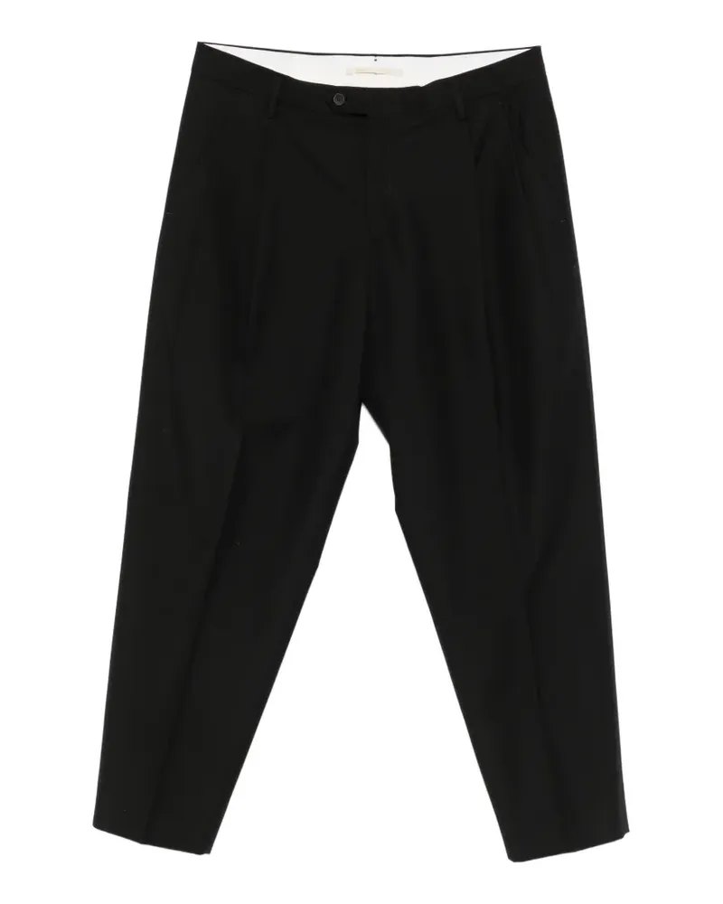 Briglia 1949 pleated pressed-crease trousers - Schwarz Schwarz