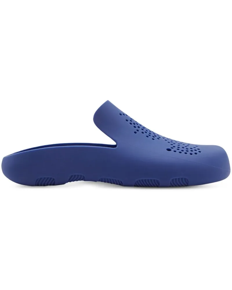 Burberry Perforierte Stingray Clogs - Blau Blau