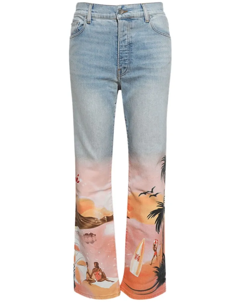 Amiri Gerade Resort Club Jeans - Blau Blau
