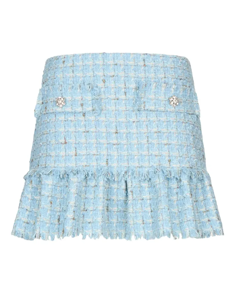 Liu Jo ruffled mini skirt - Blau Blau