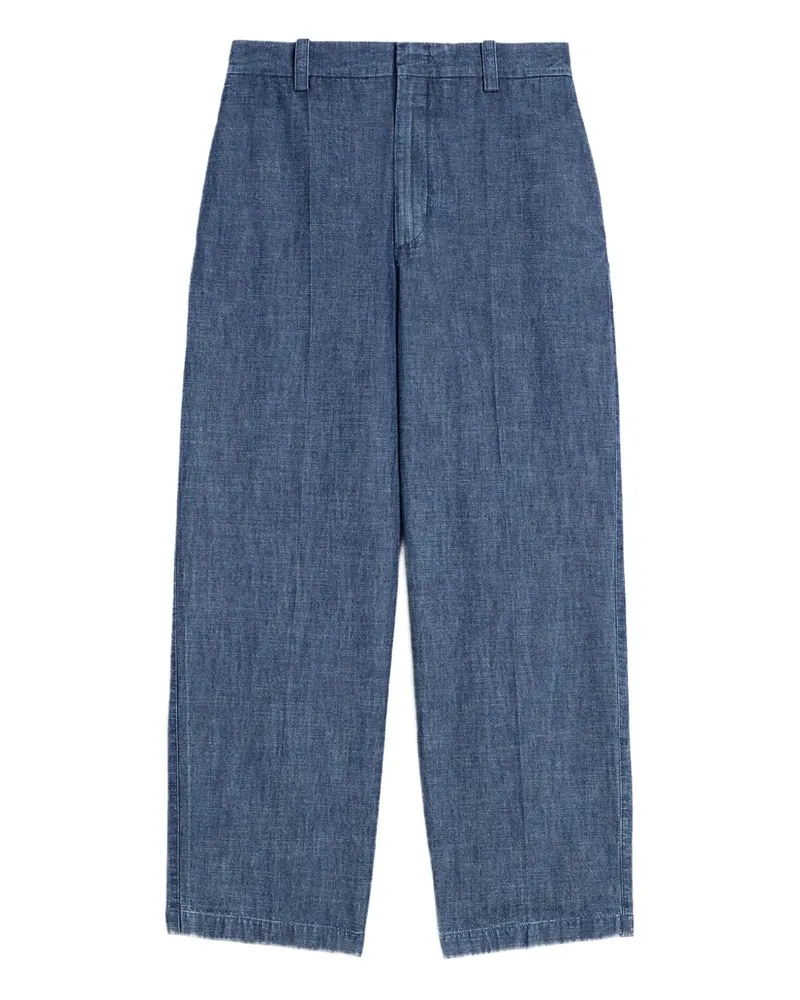 Jil Sander Hose mit Gürtelschlaufen - Blau Blau