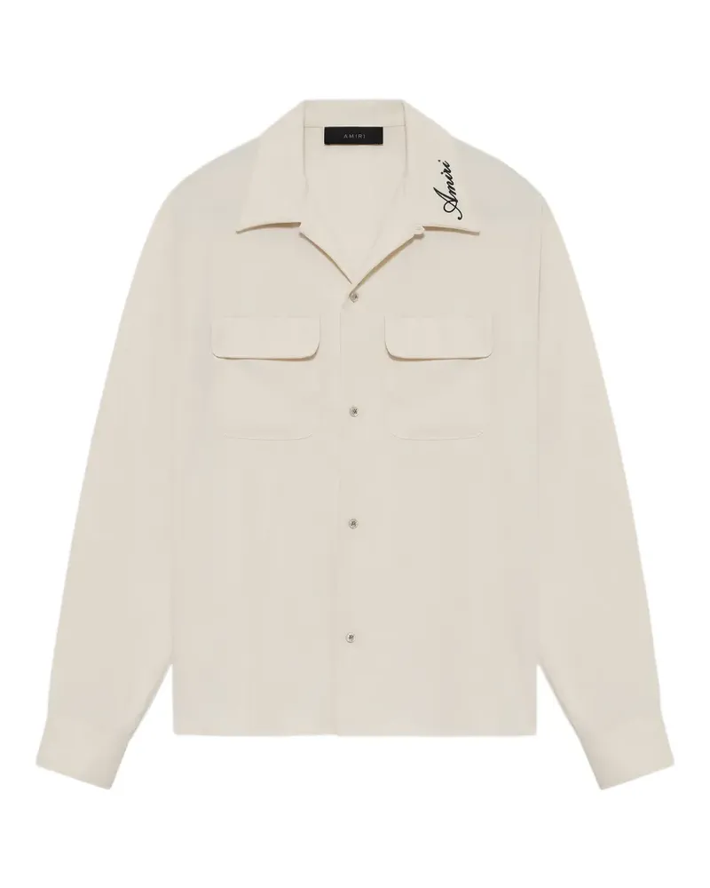 Amiri Hemd mit runder Tasche - Nude Nude
