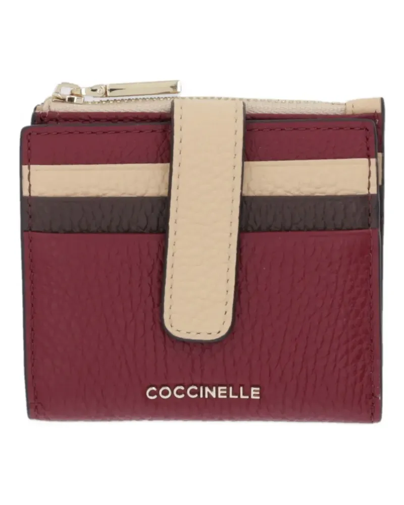 Coccinelle striped zip wallet - Rot Rot