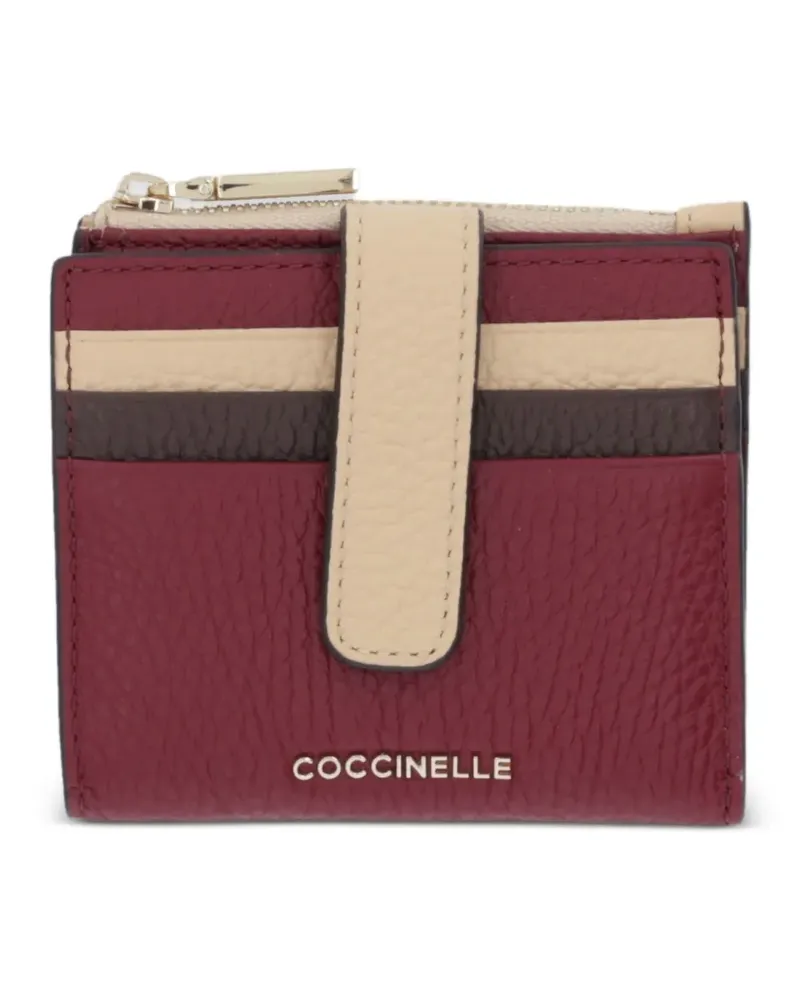 Coccinelle Gestreiftes Portemonnaie - Rot Rot