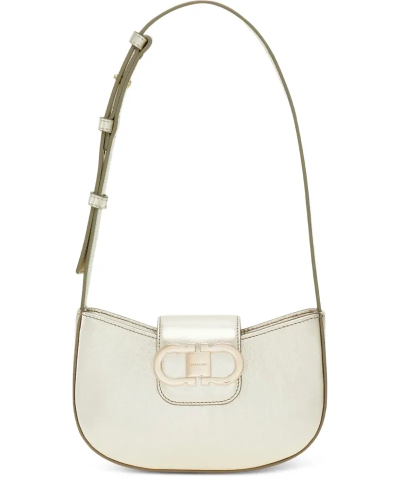 Ferragamo Gancini Schultertasche - Gold Gold