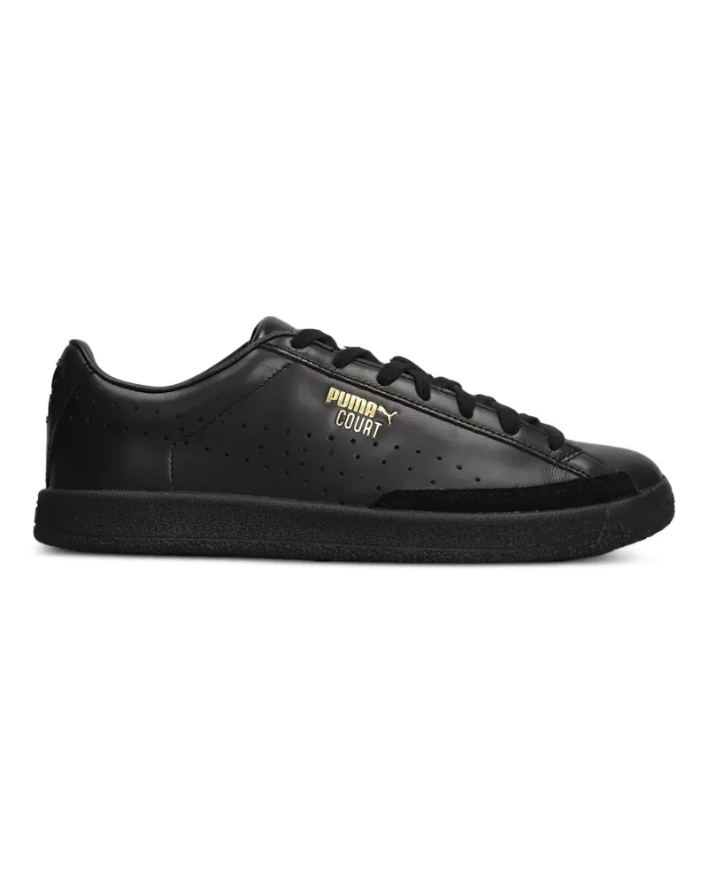 Puma Court perforated logo-print sneakers - Schwarz Schwarz