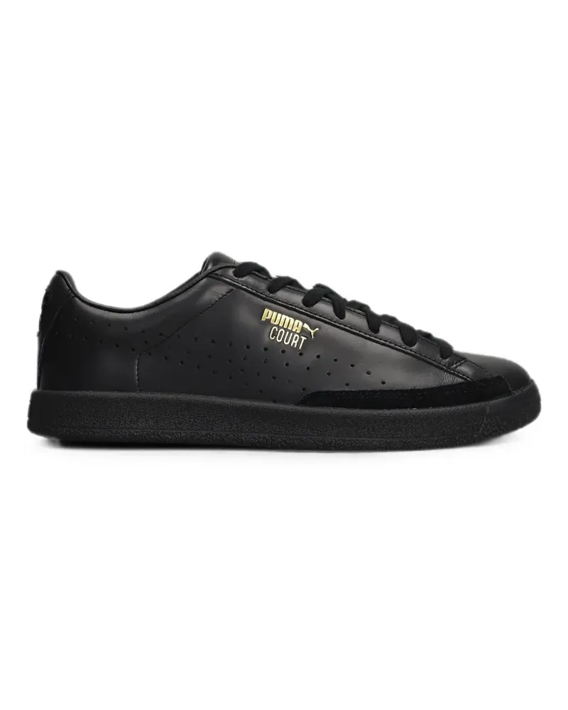 Puma Court perforated logo-print sneakers - Schwarz Schwarz