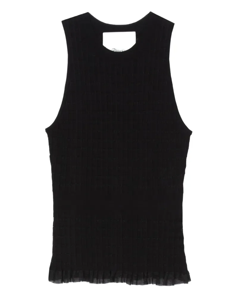 3.1 phillip lim Geripptes Oberteil - Schwarz Schwarz
