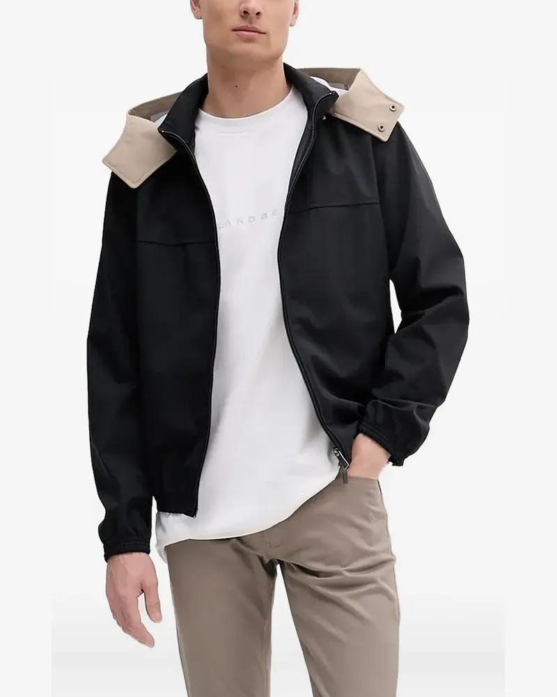Armani Exchange Jacke mit Kontrastkapuze - Schwarz Schwarz