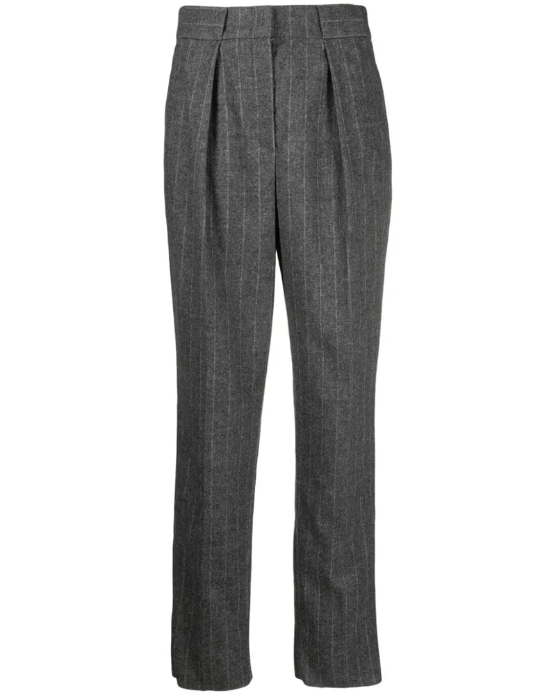 Emporio Armani Hose mit Nadelstreifenmuster - Grau Grau