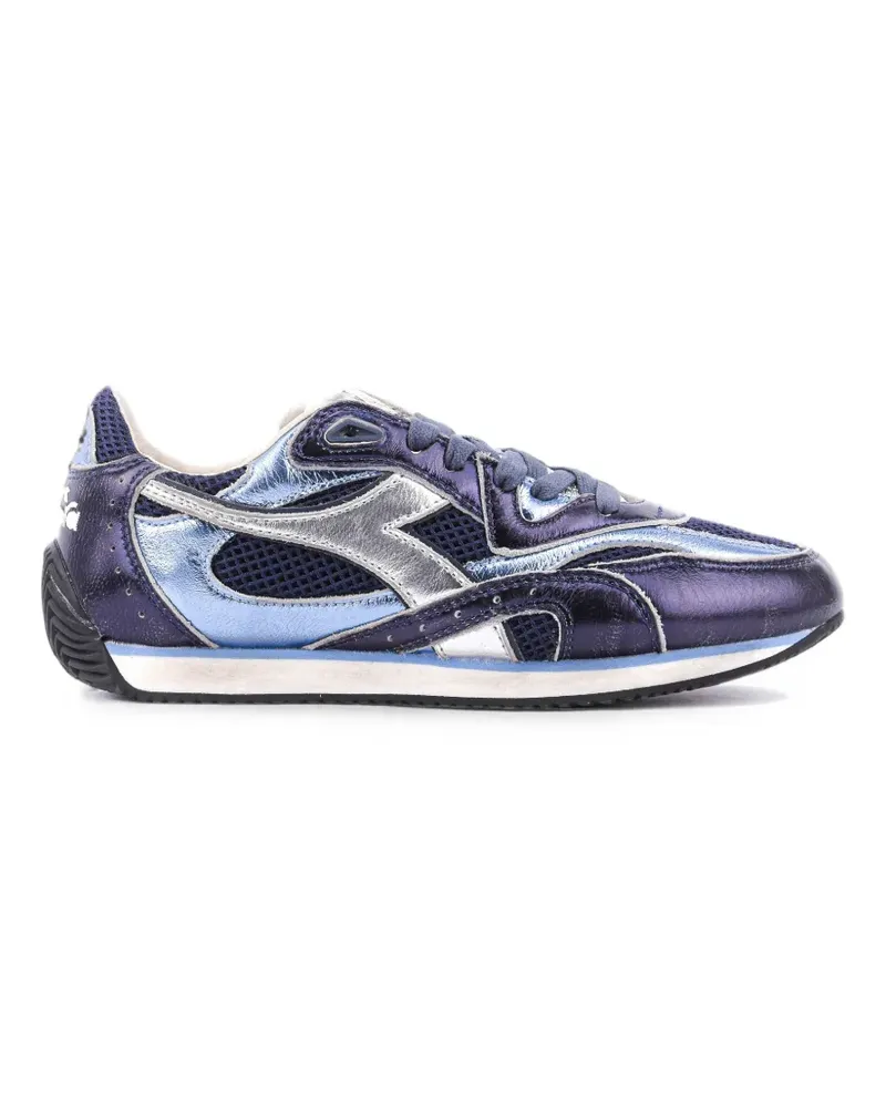 Diadora Equipe Revenge Sneakers aus Metallic-Leder - Blau Blau