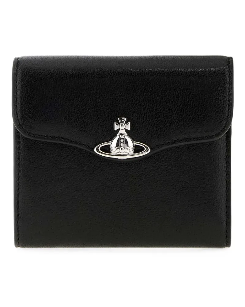 Vivienne Westwood Hunter Orb-plaque wallet - Schwarz Schwarz