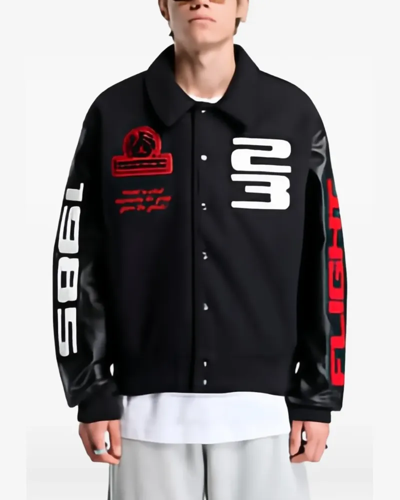 Jordan Flight Collegejacke - Schwarz Schwarz