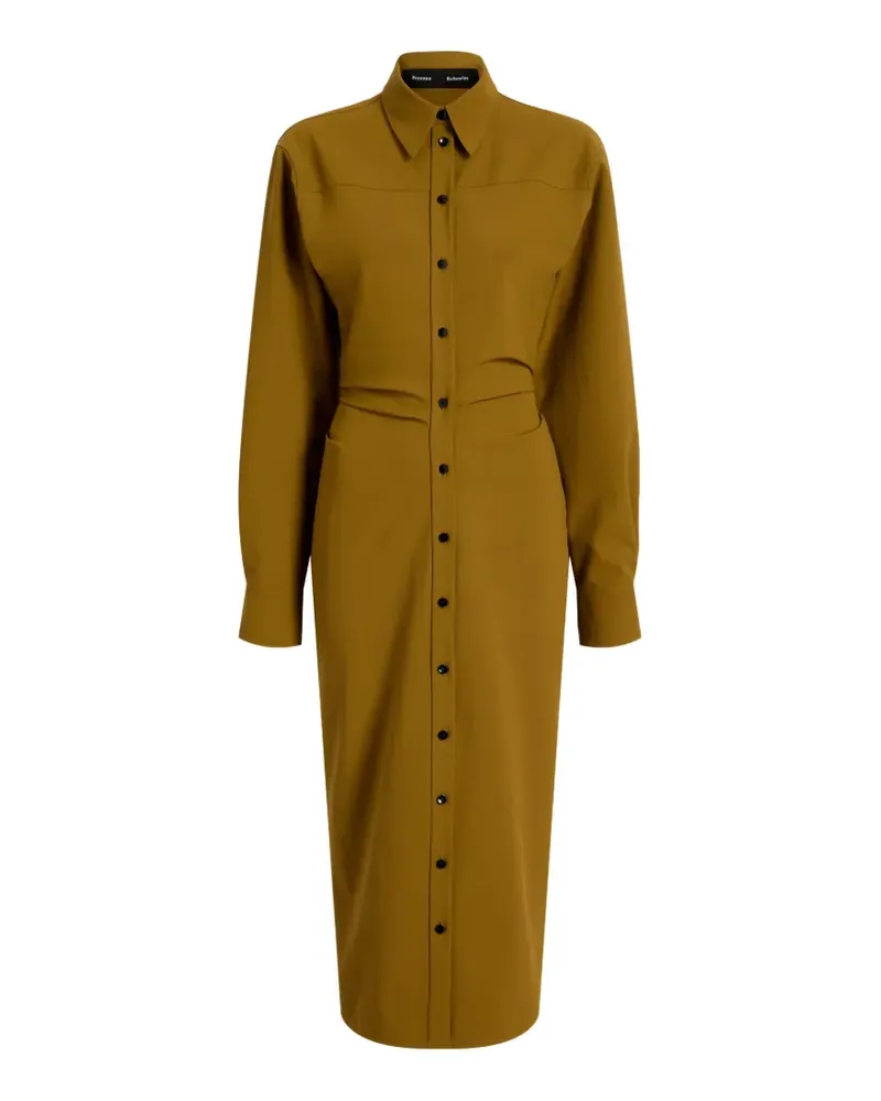 Proenza Schouler Geknöpftes Hemd-Midikleid - Braun Braun
