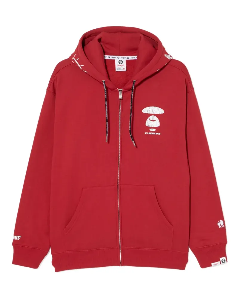 BAPE Moonface Hoodie - Rot Rot