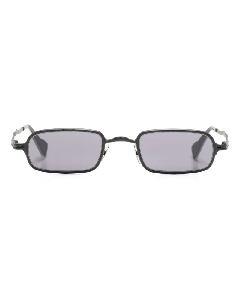 KUBORAUM Z18 Sonnenbrille mit eckigem Gestell - Schwarz Schwarz
