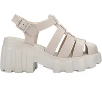 Chunky Megan Plateau-Sandalen 50mm - Nude