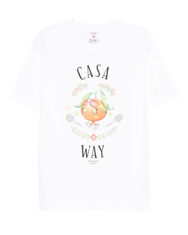 Casablanca Paris Casa Way T-Shirt - Weiß Weiß