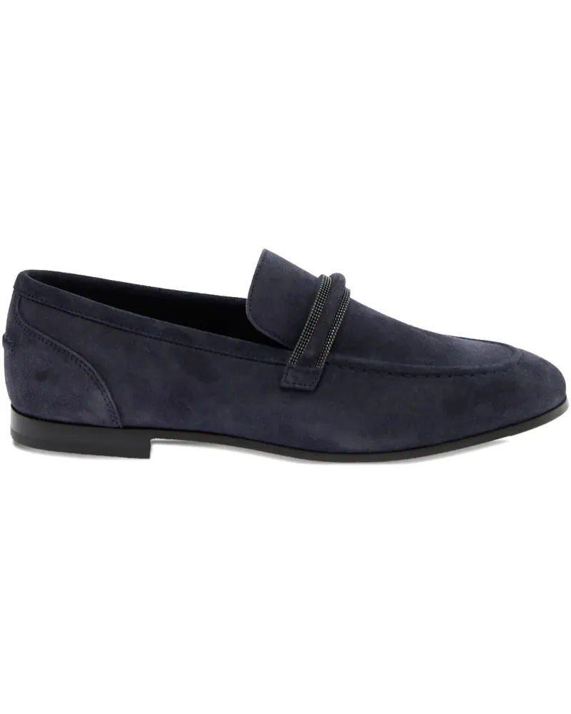 Brunello Cucinelli Loafer mit Monil-Detail - Blau Blau