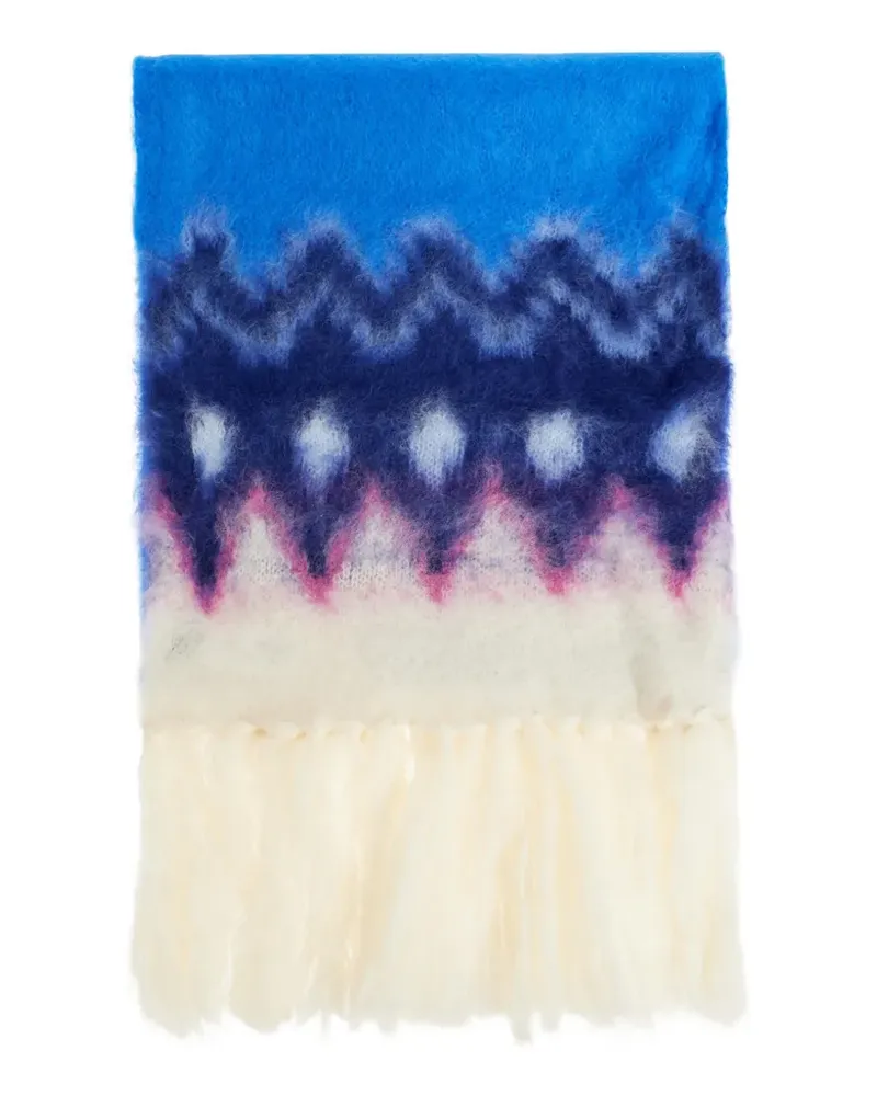 Isabel Marant Schal mit Fransen - Blau Blau