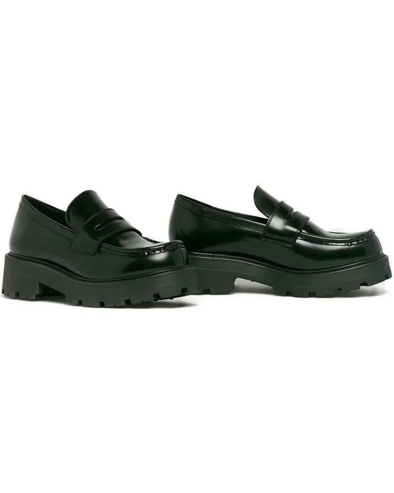 Vagabond Penny-Loafer mit Plateau - Schwarz Schwarz