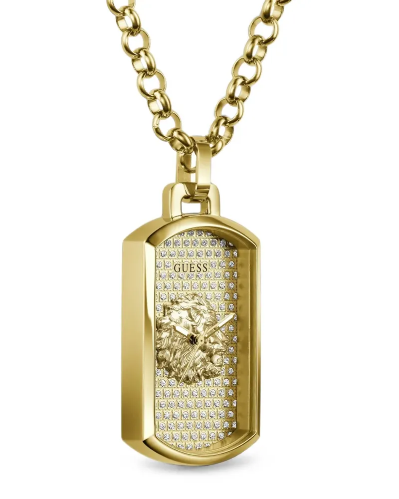 Guess Kane Halskette mit Löwenkopf-Anhänger - Gold Gold