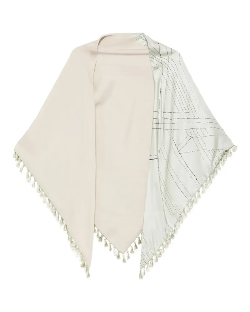 ALYSI printed scarf - Grün Grün