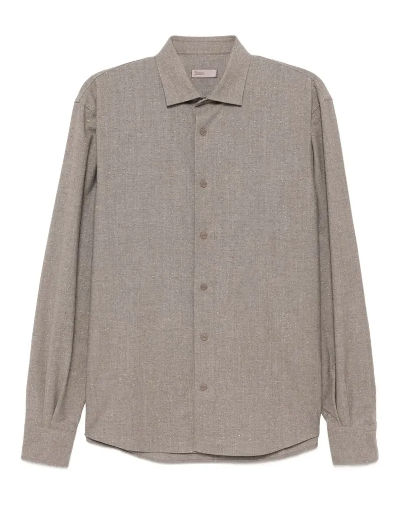 Herno Klassisches Hemd - Braun Braun