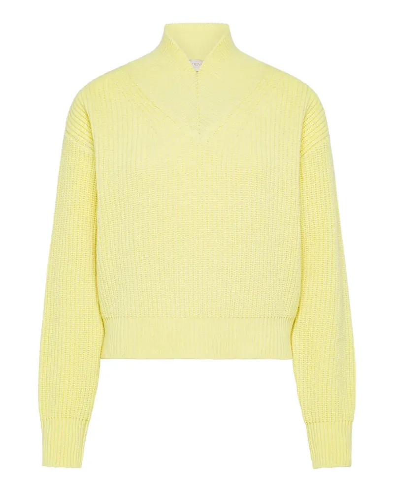 CRUNA Helene V-neck sweater - Gelb Gelb