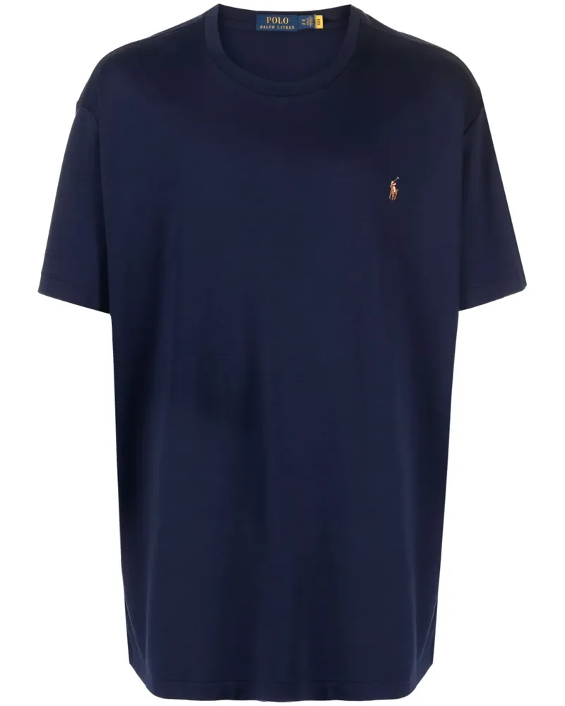 Ralph Lauren T-Shirt mit Logo-Stickerei - Blau Blau