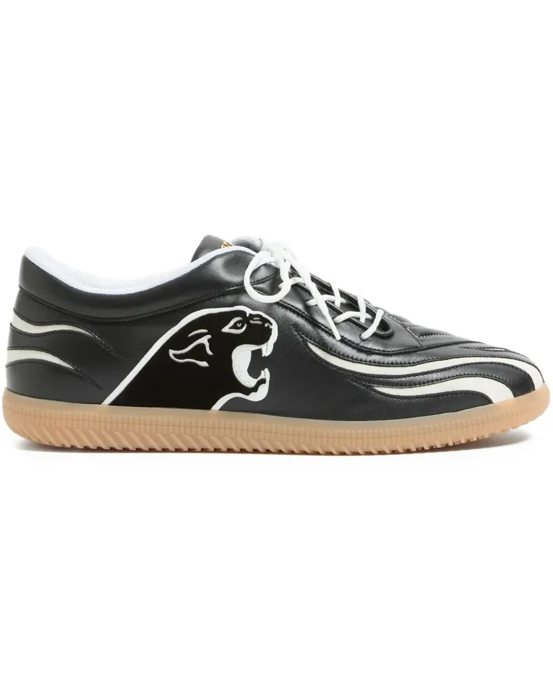 Valentino Garavani Kicky Sneakers mit Panther-Patch - Schwarz Schwarz