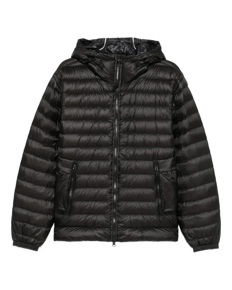 C.P. Company goggle-detail padded jacket - Schwarz Schwarz