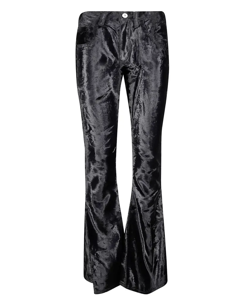 Junya Watanabe velvet-finish trousers - Schwarz Schwarz