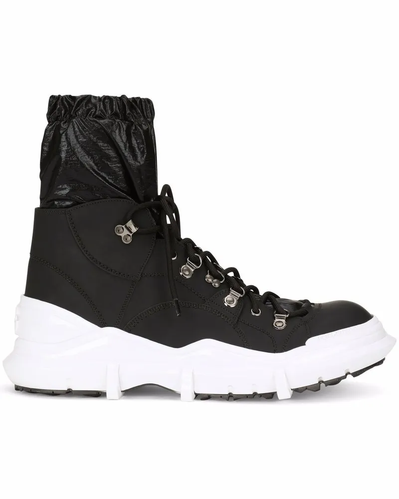 Dolce & Gabbana Stiefel mit Schnürung - Schwarz Schwarz