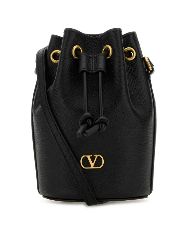 Valentino Garavani Beuteltasche aus Leder - Schwarz Schwarz