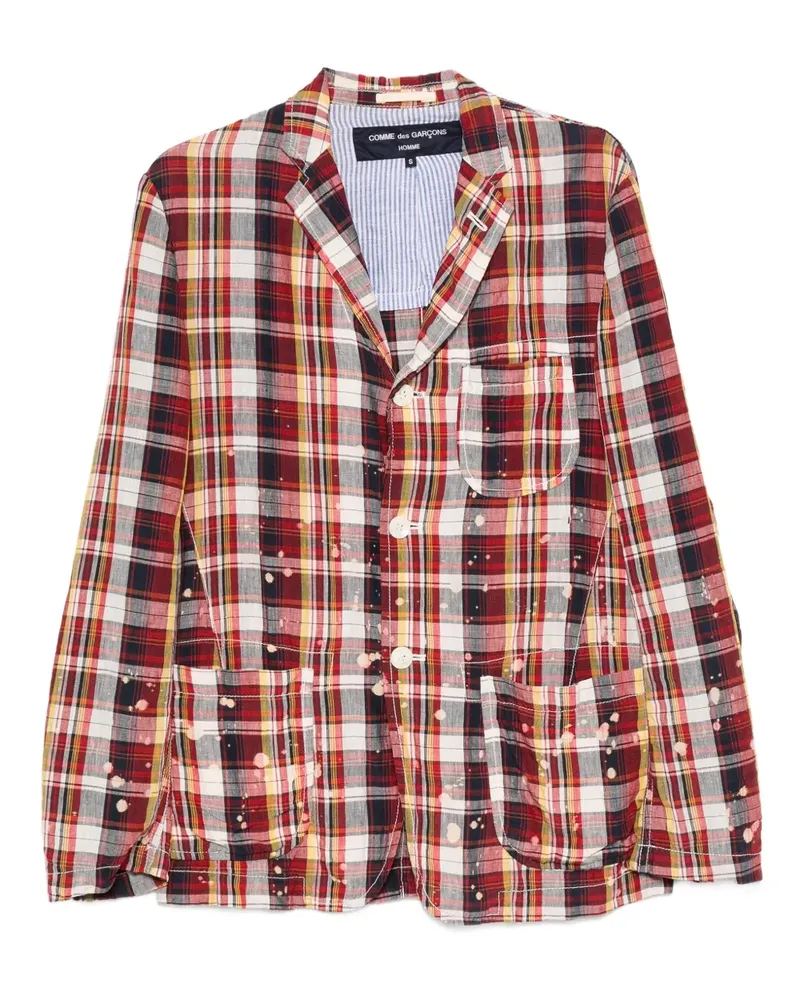 Comme des Garçons 2012 bleached tartan jacket - Rot Rot